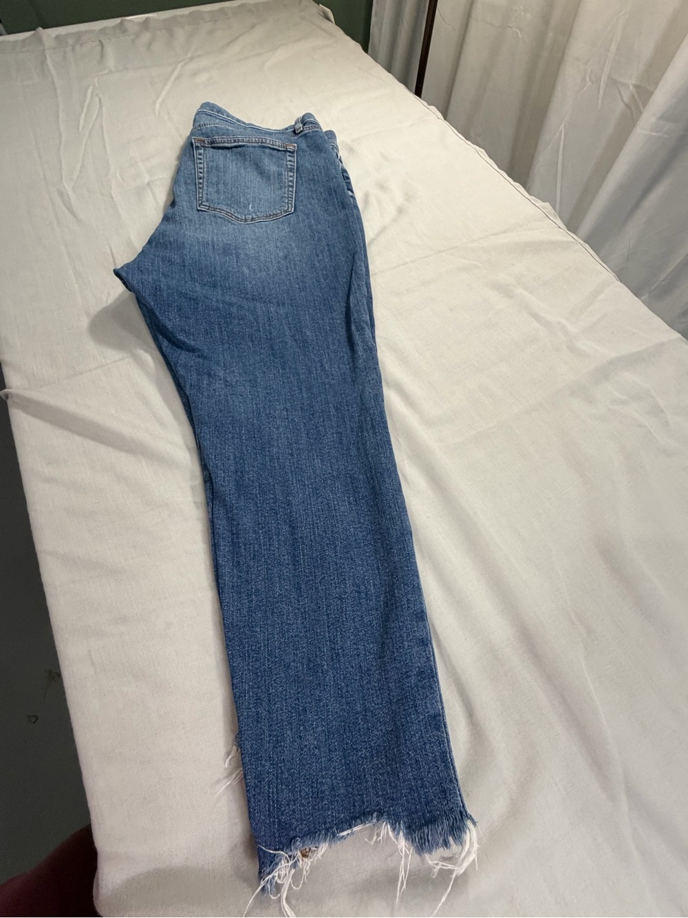 LOFT Light Blue Denim Jeans with Contrast Stitching